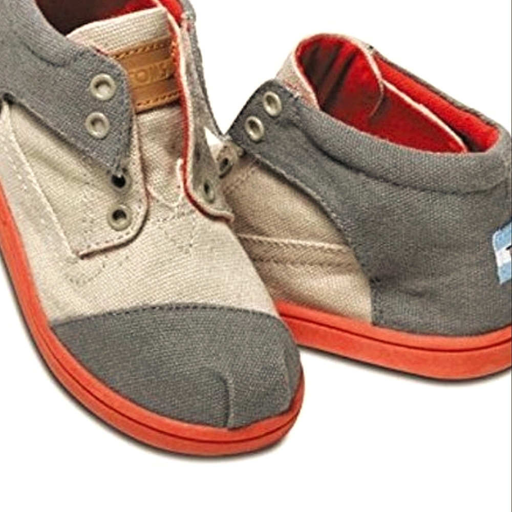 Toms Grey Colorblock Botas Chukka Boot Size 5